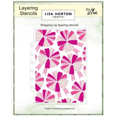 Lisa Horton Crafts Layering Stencils - Wrapping Up